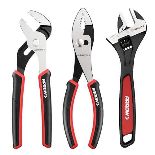 ARROW 3-Piece Pliers and Wrench Set