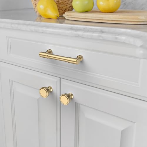 Amerdeco 10 Pack Champagne Bronze Cabinet Pulls 3.75 Inch(96mm) Hole Center Drawer Pulls Cabinet Hardware Kitchen Cabinet Handles for Bathroom ZH0075 - color: Champagne Bronze, size: 3.75"/96MM Hole Center