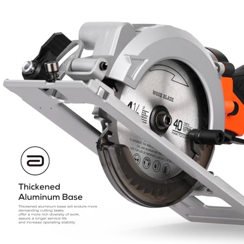 5.8A Power Circular Saw,4-1/2" Electric Saw 3500RPM 2 Pcs Blades - style: 5.8 A circular saw