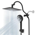 Hibbent All Metal cUPC Certified High Pressure Rainfall 10'' Shower Head - color: Matte Black, style: Square 10''