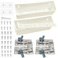 11" Tip-Out Plastic Sink Trays + Steel LD-0220-50SC Soft Close Pivot Hinges