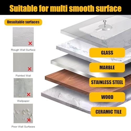 Adhesive Wall Hooks for Bathroom & Kitchen, 12 PCS Waterproof Damage-Free Hooks for Tile, Glass & Mirror – Strong No-Drill Hooks Without Nails, with Bonus Level for Picture Hanging on Smooth Surfaces