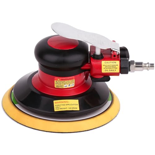 Professional Air Random Orbital Palm Sander, Dual Action Pneumatic Sander, Low Vibration, Heavy Duty … (6 inch) - color: Gaoa-z, size: 6 inch