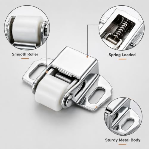Mailbox Replacement Roller Catch Latch, 2 Packs RV Screen Door Locks