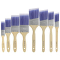 Paint Brushes, 8 Pack, Paint Brush Set, Paint Brushes for Walls, Wood, Stain, Furniture, Flat & Angle Brushes for Latex and Oil Paints, Interior & Exterior Home Improvement