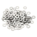 Flat Washers, 304 Stainless Steel Hardware Assorted Washer, 14 x 6 x 1 mm Fit for Bolts Screws Industrial Use (300 Pack, Silver) - size: 14 x 6 x 1 mm