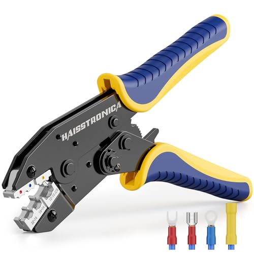 haisstronica Crimping Tool for Insulated Terminals, AWG 22-10, HS-9327
