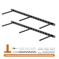 2pcs Floating Shelf Bracket Heavy Duty,Decorative Floating Shelf Hardware Hidden Black Metal Fireplace Mantel Brackets (28"X6"X1.0" with Tools) - size: 28"X6"X1.0"