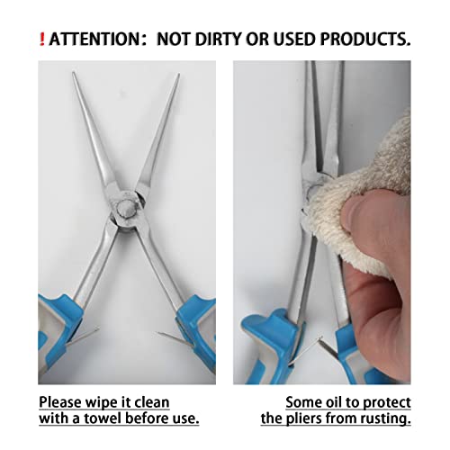 SPEEDWOX 7 Inches Long Reach Needle Nose Pliers Slim Extra Long Nose - style: Needle Nose Pliers