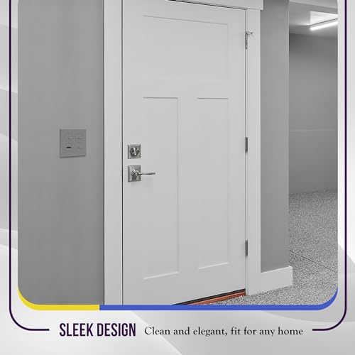 ENERLITES Double Duplex Outlet Covers Wall Plate, 2-Gang, 1 Pack, Gray - color: Gray, size: Screw