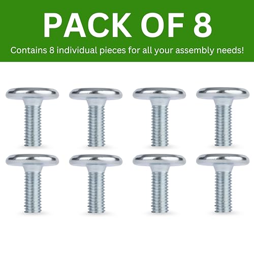 Spare Hardware Parts Replacement for IKEA Furniture Screw Metric Head Cap PF6S Screw - Part #119046 | Joint Connector Bolt M5.0-0.8×13 with 4mm Hex Recess| Pack of 8 - size: 119046