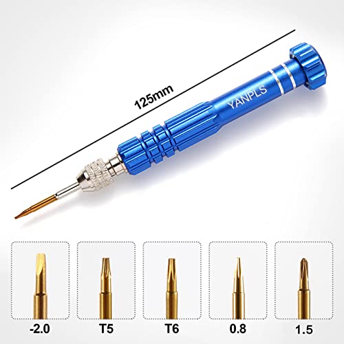 Mini Eyeglass Repair Kit Glasses Screwdriver Pocket Precision Tool - color: Blue