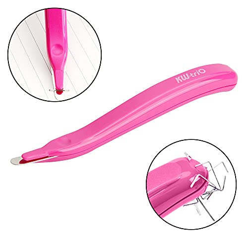Staple Remover Professional Magnetic Easy Staple Removers Tool 3 PCS Staple Puller Remover Staple Pullers for Office, School and Home - color: Pink