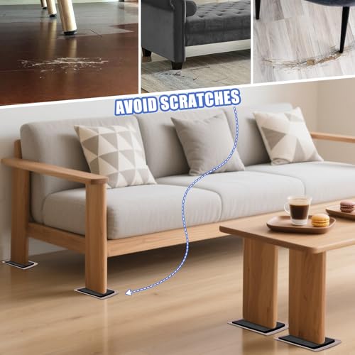 8 Pack Furniture Sliders for Carpet, 8-1/5"x 5-1/2" Large Furniture Sliders, Sliders for Furniture on Carpet Surface, Make Heavy Furniture Moving a Breeze!