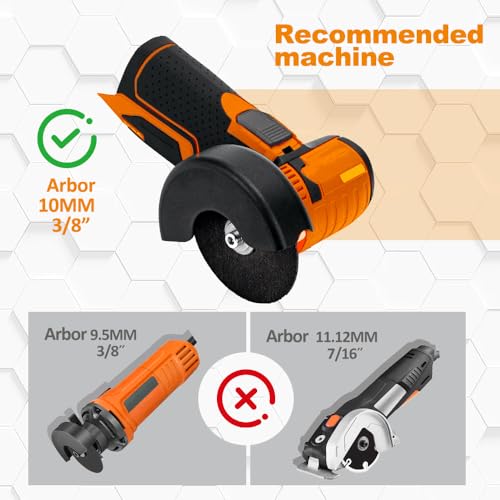 BGTEC 3 Cut Off Wheels 3/8 Arbor 4 Pieces, Wood and Metal Saw Blades - style: TCT+Wood+Metal