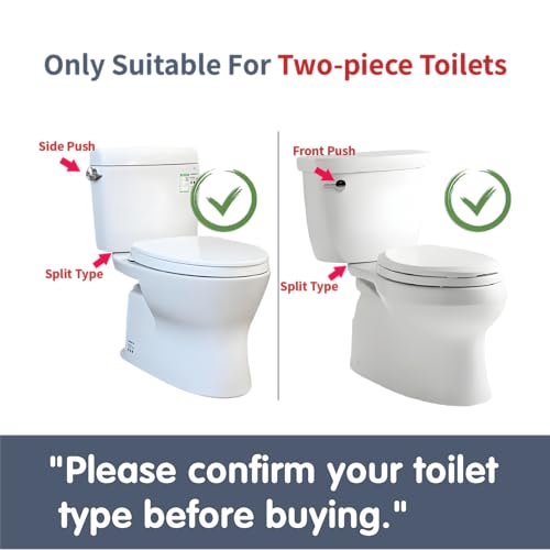 Universal 3-Inch Toilet Flush Valve Repair Kit for 2-Piece Toilets - Upgraded Version, Includes Flush Valve, Adjustable Fill Valve, Gaskets, Bolts