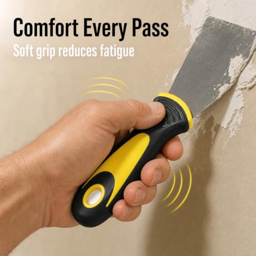 Harrier Hardware 4-Pack Soft Grip Putty Scraper 1.5" Flexible Blade