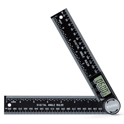 Digital Angle Finder Protractor, 7inch 200mm Measuring Tool | Professional Angle Gauge, Adjustable Angle Ruler, Quick Display, for Carpentry Construction and Home Improvement