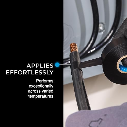 Ideal Industries INC. 46-33 Black 7 Mil Wire Armour UL Listed 3/4 in. Professional Vinyl Black Electrical Tape