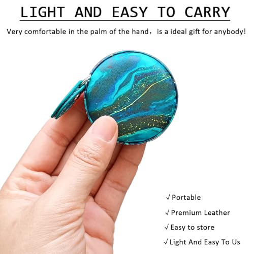 Tape Measure Body Measuring Tape，Medical Body Cloth Tailor Craft Dieting Measuring Tape, Dual Sided Retractable Ruler Colour Printed Soft Tape Measure Retractable - color: Teal Ocean 1 pack