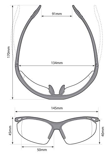 voltX CONSTRUCTOR Clear Full Lens Reading Safety Glasses +1.5 Dioptre - color: Clear, size: +1.5 Dioptre
