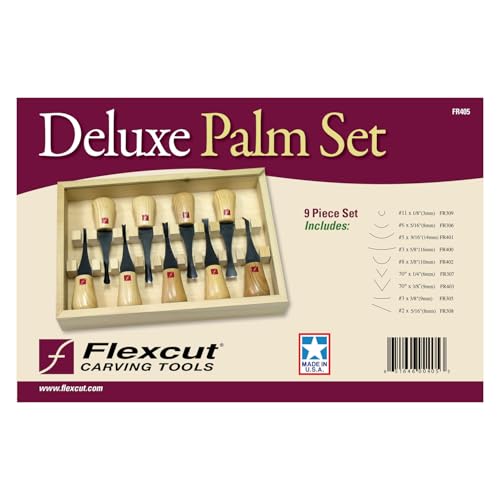 FLEXCUT Carving Tools - style: Deluxe Palm Tool Set