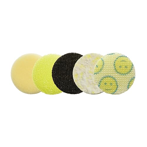 Dremel Versa 5-Pack Scrub Daddy Cleaning Sponge Pads, Variety Pack for Multi-Surface Cleaning, for use in Kitchen, Household and Bathroom - Compatible with Versa Power Scrubber Tool, PC360-5 - style: Scrub Daddy Pads
