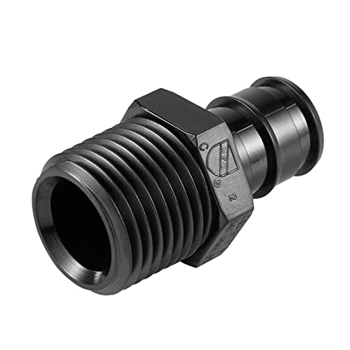 10 PCS EFIELD Pex-A Poly PPSU Expansion Fitting 1/2"x1/2"Male NPT Adapter - size: 1/2" x 1/2" (PPSU, Pack of 10)