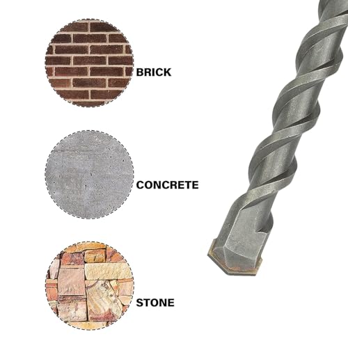 12mm x 200mm Masonry Drill Bit, Carbide Tipped Rotary Hammer Bit