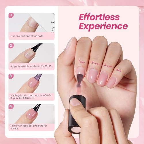 Beetles Soft Tint Nude Gel Nail Polish Set, 20 Colors Jelly Gel Polish Kit - color: Soft Tint - 20 Colors