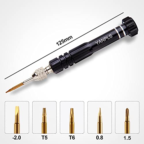 Mini Eyeglass Repair Kit Glasses Screwdriver Pocket Precision Tool - color: Black