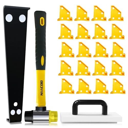 NACCOO Laminate Flooring Tools, 4in1 Floor Installation Kit for Vinyl Plank - size: 4pcs kit