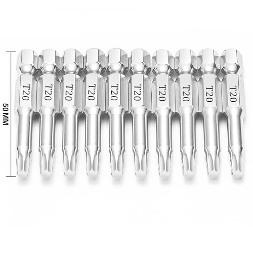 NAUIX 10PCS T20 Torx Bit Set, 2" Long - style: T20
