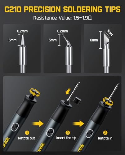 Fanttik T1 Max Soldering Iron Kit, Cordless Soldering Iron