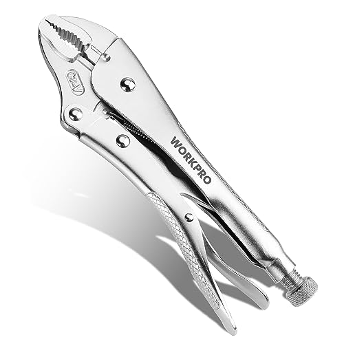 WORKPRO Locking Pliers, 10-inch Curved Jaw Vice Grips pliers - size: 10"