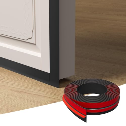 Elvone T-Shaped Weather Stripping Seal, Black Silicone, 1.37 in x 20 ft - color: Black, size: 20FTX1.37IN