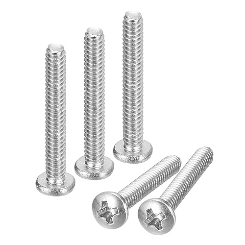 uxcell #6-32x1 Pan Head Machine Screws 304 SS Phillips Drive, 25 Pack - size: #6-32x1"