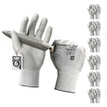 Schwer 6 Pairs A2 Cut Resistant Work Gloves, Ultra Durable, LT5636, XL - size: X-Large