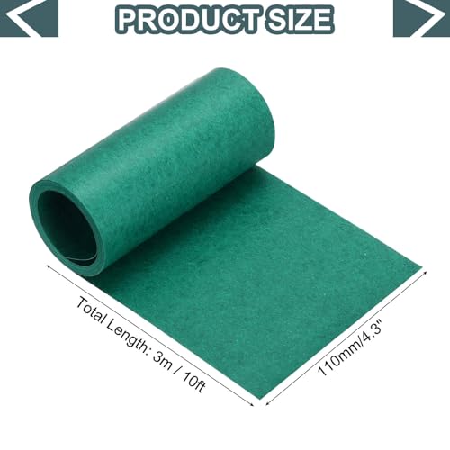 MECCANIXITY Electrical Insulating Fish Paper 110mm, 10ft Green - size: 110mm