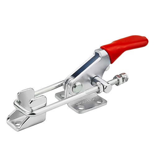 GH-40323 Latch Type Toggle Clamps Set Hand Tool Quick Release Tool, 163kg/360lbs Metal Horizontal Holding Capacity, Pack of 6 - style: 40323, 6PK