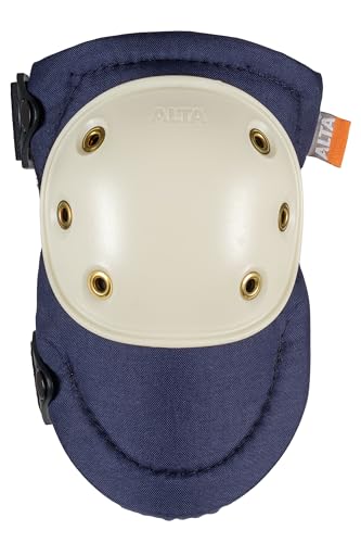 Alta 50903 Altapro Knee Pads AltaLOK, White Hard Round Cap, Navy - color: White/Navy, style: AltaLOK Fastening