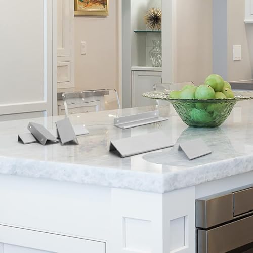 Rergy 10 Pack 2-1/2" Cabinet Pulls Brushed Nickel Finger Pulls for Cabinets - color: Brushed Nickel, size: Hole Center: 2-1/2in(64mm)