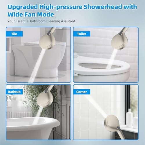 Hibbent All Metal cUPC Certified High Pressure Rainfall 8'' Shower Head - color: Brushed Nickel, style: Square 8''