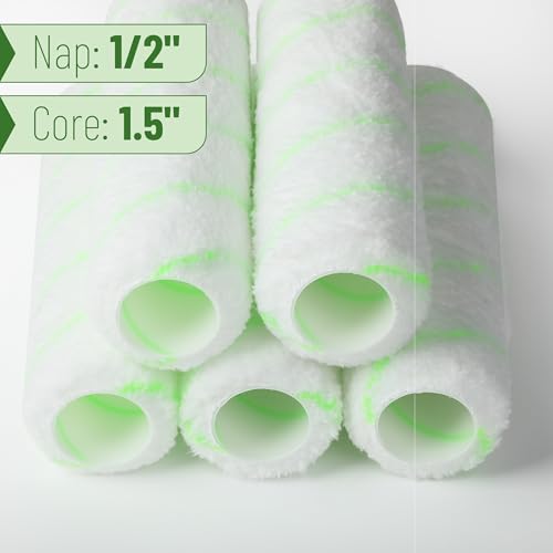 Bates- Paint Roller Covers, 9", 5 Pack, Olive Green Stripes, Covers for Paint Rollers 9 Inch, 9 Inch Paint Roller Covers, Paint Roller Cover, Paint Roller Covers 9 Inch, Large Paint Roller Covers - color: Olive Green Stripes, size: 9 Inch, 5 Pack