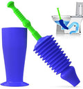Luigi's Toilet Plunger - Unclogger Plungers for Bathroom - Heavy Duty Clog Remover with Effective Unblocker Bellows Design - Remover Tool to Unblock Toilet Blockage - Blue - size: Blue Toilet Plunger