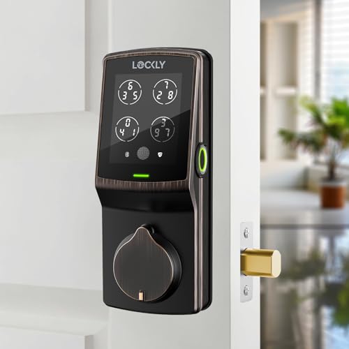 Lockly Secure Plus Smart Deadbolt Lock with 3D Biometric Fingerprint - color: Venetian Bronze