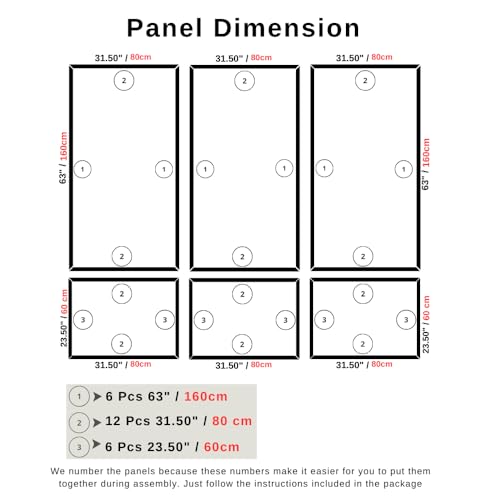Self-Adhering Wall Molding Kit - Pre-Cut Wall Paneling Kit - Accent Wall Trim - Wainscoting - 3 Panel Design (Style-1)