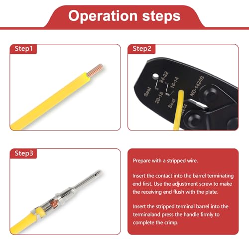 Newdeli 60 Pairs Deutsch Connector Pins and Sockets Stamped Contacts Size 16 Open Barrel Pin Connector Kit for 14-18AWG Wire - Male Pin Connectors 1060-16-0122 & Female Socket Contacts 1062-16-0122 - size: 60 Pairs - Size 16