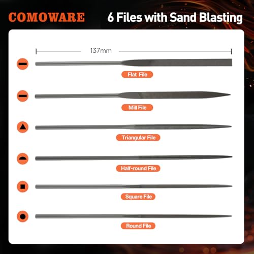 17Pcs Handsaw & File Set, Blade Quick Change, 10 Saw Blades & 6 Files