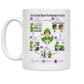 Hearing Protection Mug - Set Check Reset Design - 11 oz Ceramic